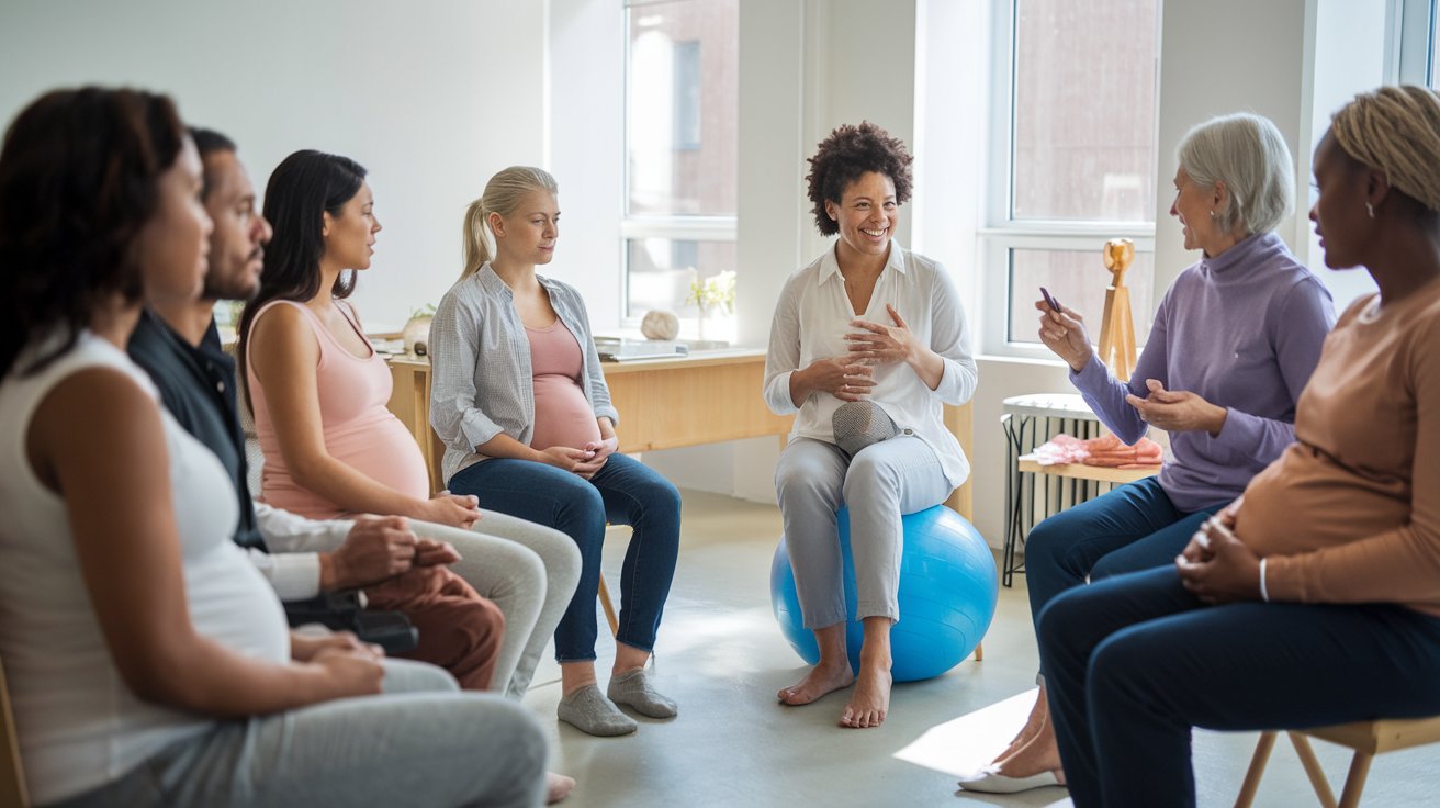 a-realistic-scene-of-a-lamaze-childbirth-education-MA9ASFN7Sk6CX4ojjeBaQw-u2UBdDiORcyDBlyFS8x6fA